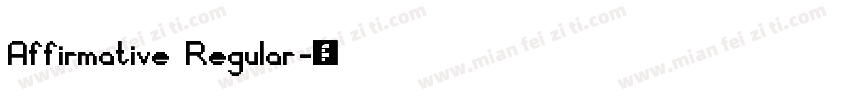 Affirmative Regular字体转换